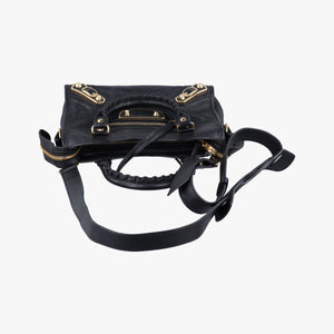 Pre-owned Balenciaga Classic City Black lambskin  shoulderbag | stylenewstar