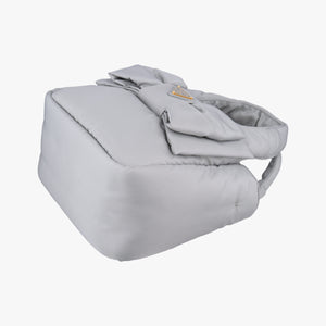 Pre-owned Prada Ribbon Re-Nylon Grey Nylon 1BA359 shoulderbag | stylenewstar