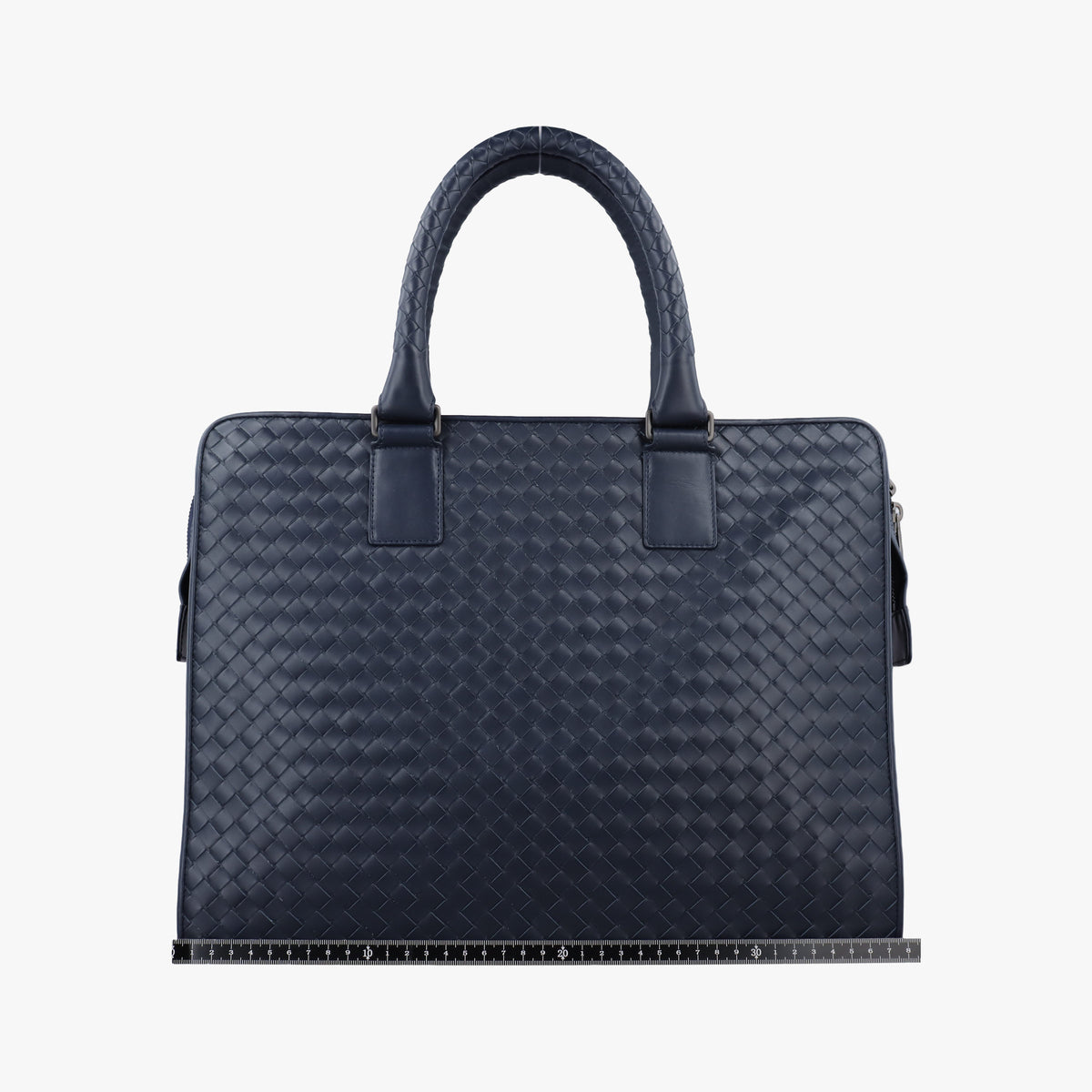 Pre-owned Bottega Veneta Intrecciato Navy lambskin  handbag | stylenewstar