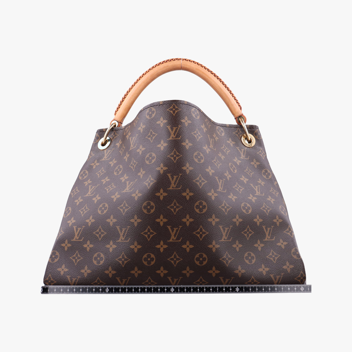 Pre-owned Louis Vuitton ARTSY MM BROWN Monogram Canvas M40249 handbag | stylenewstar