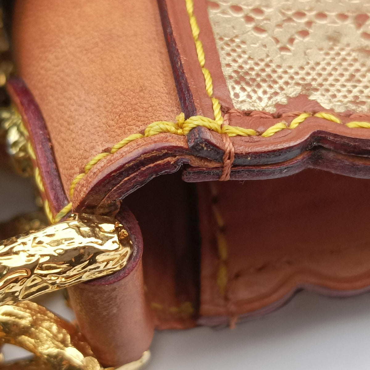 Secondhand Louis Vuitton Kirsten Brown Monogram Dentelle Kirsten M95403 shoulderbag | stylenewstar