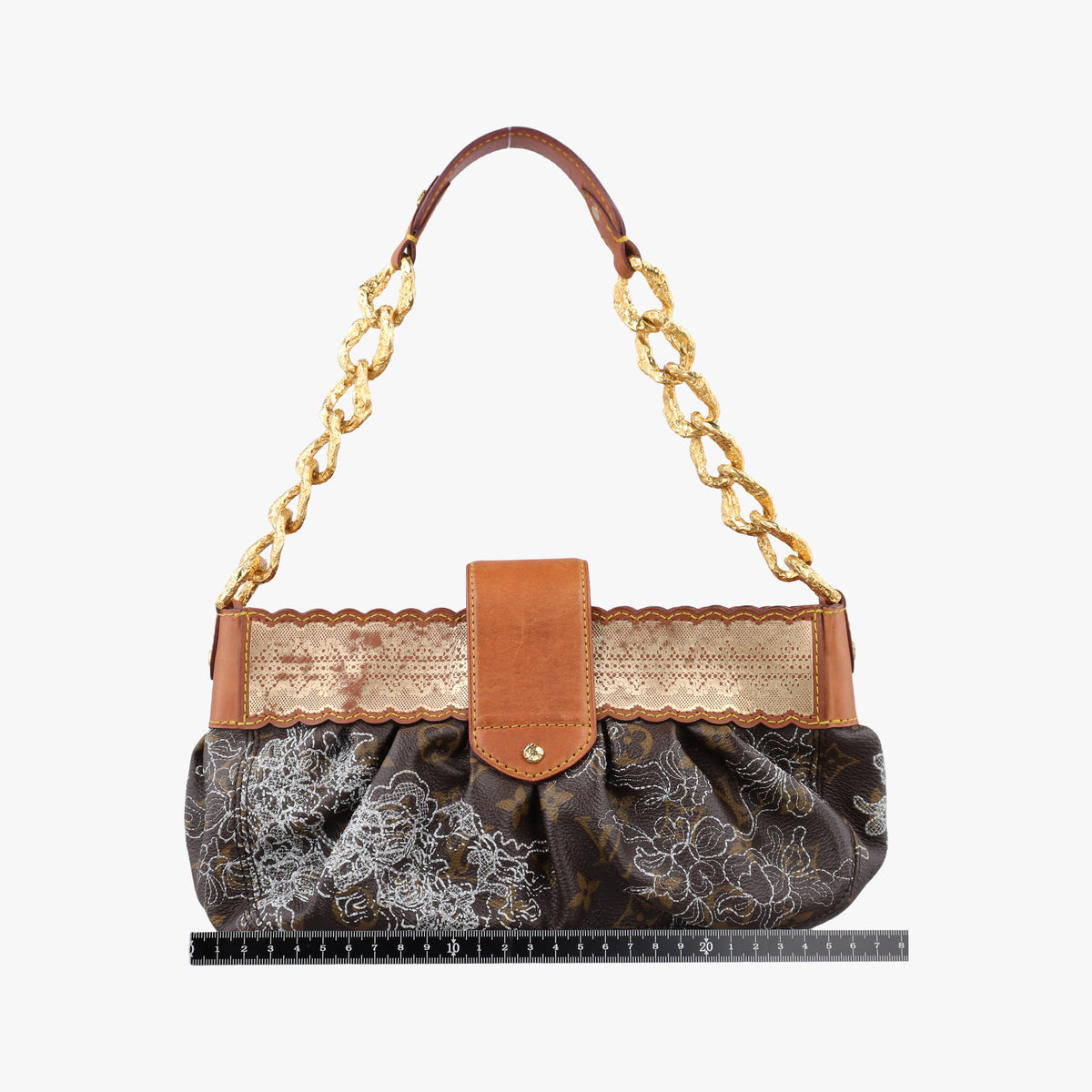 Secondhand Louis Vuitton Kirsten Brown Monogram Dentelle Kirsten M95403 shoulderbag | stylenewstar