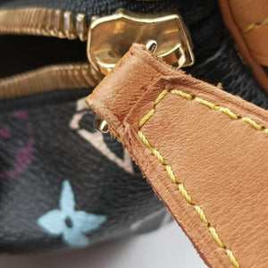 Pre-owned Louis Vuitton Keepall 45 noir Monogram Multicolor M92640 handbag | stylenewstar