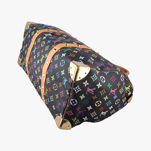 Pre-owned Louis Vuitton Keepall 45 noir Monogram Multicolor M92640 handbag | stylenewstar