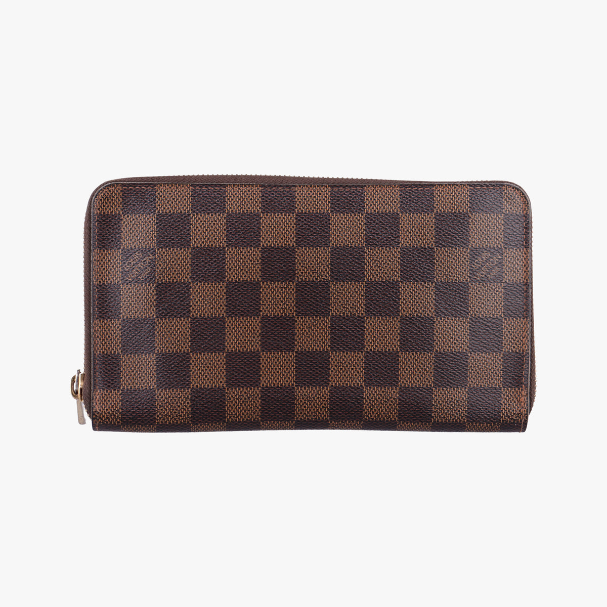 Pre-owned Louis Vuitton Zippy EBENE Damier Canvas N41661 long-wallet | stylenewstar