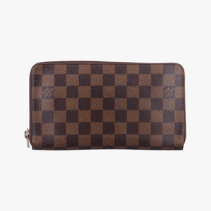 Pre-owned Louis Vuitton Zippy EBENE Damier Canvas N41661 long-wallet | stylenewstar