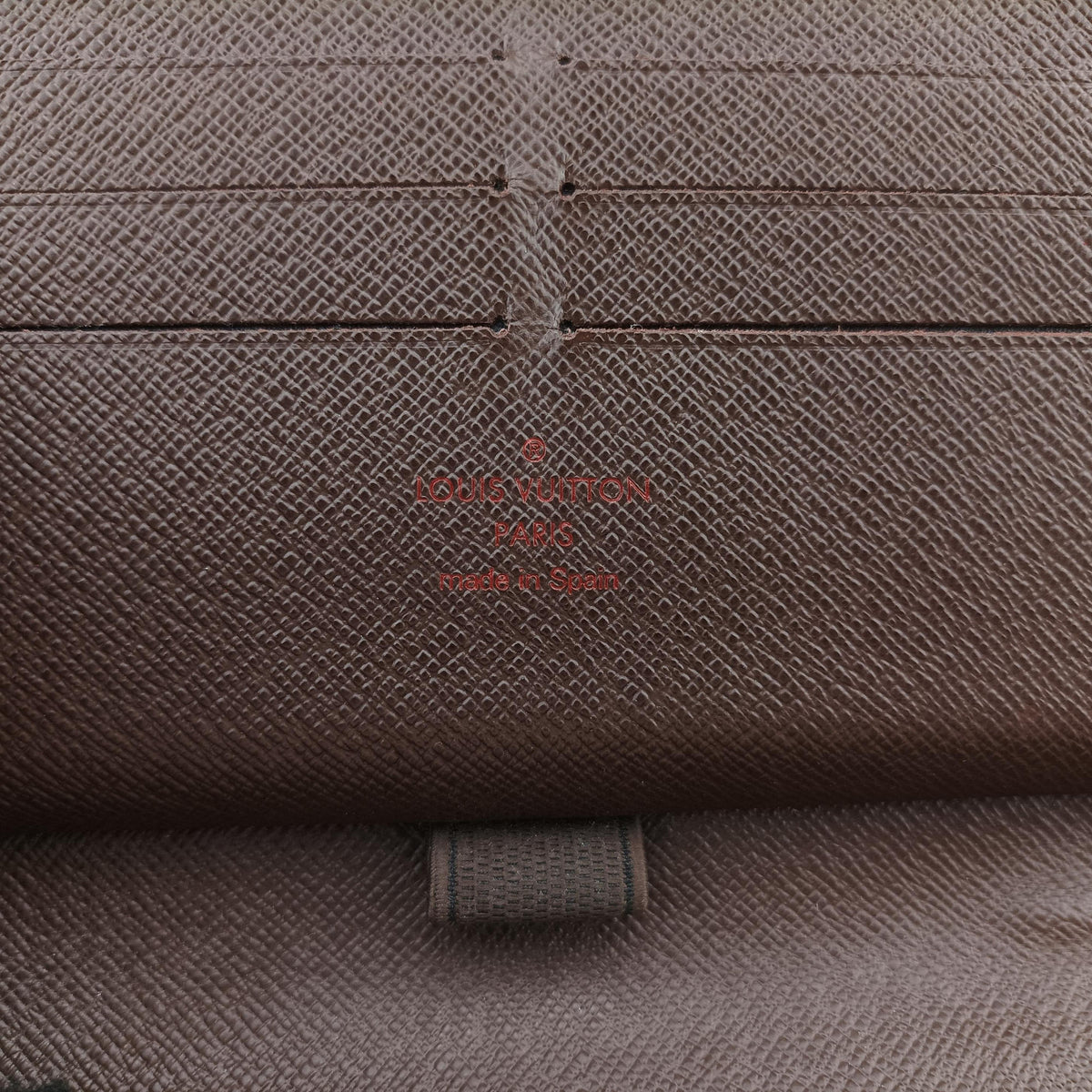 Pre-owned Louis Vuitton Zippy EBENE Damier Canvas N41661 long-wallet | stylenewstar