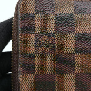 Pre-owned Louis Vuitton Zippy EBENE Damier Canvas N41661 long-wallet | stylenewstar