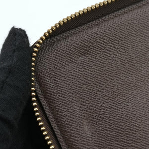 Pre-owned Louis Vuitton Zippy EBENE Damier Canvas N41661 long-wallet | stylenewstar