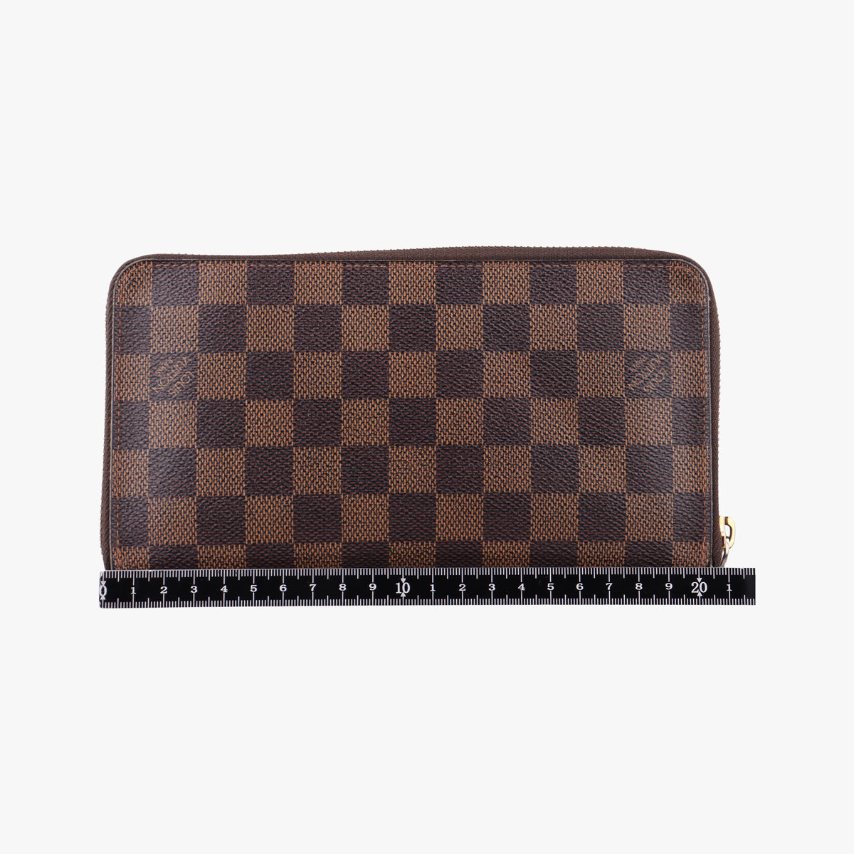 Pre-owned Louis Vuitton Zippy EBENE Damier Canvas N41661 long-wallet | stylenewstar
