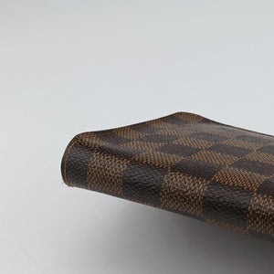 Pre-owned Louis Vuitton Zippy EBENE Damier Canvas N41661 long-wallet | stylenewstar