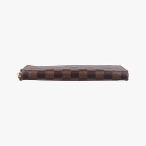 Pre-owned Louis Vuitton Zippy EBENE Damier Canvas N41661 long-wallet | stylenewstar