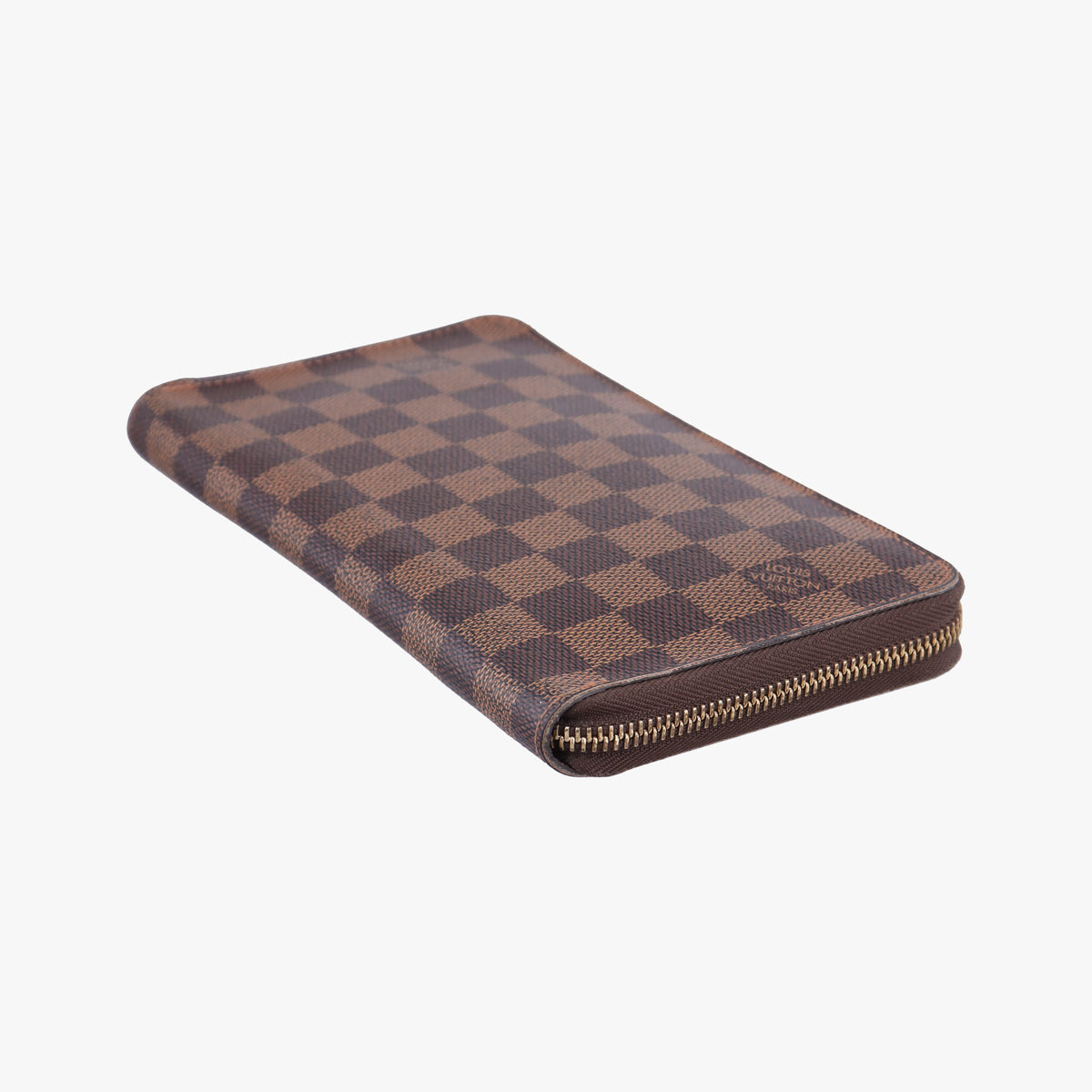 Pre-owned Louis Vuitton Zippy EBENE Damier Canvas N41661 long-wallet | stylenewstar