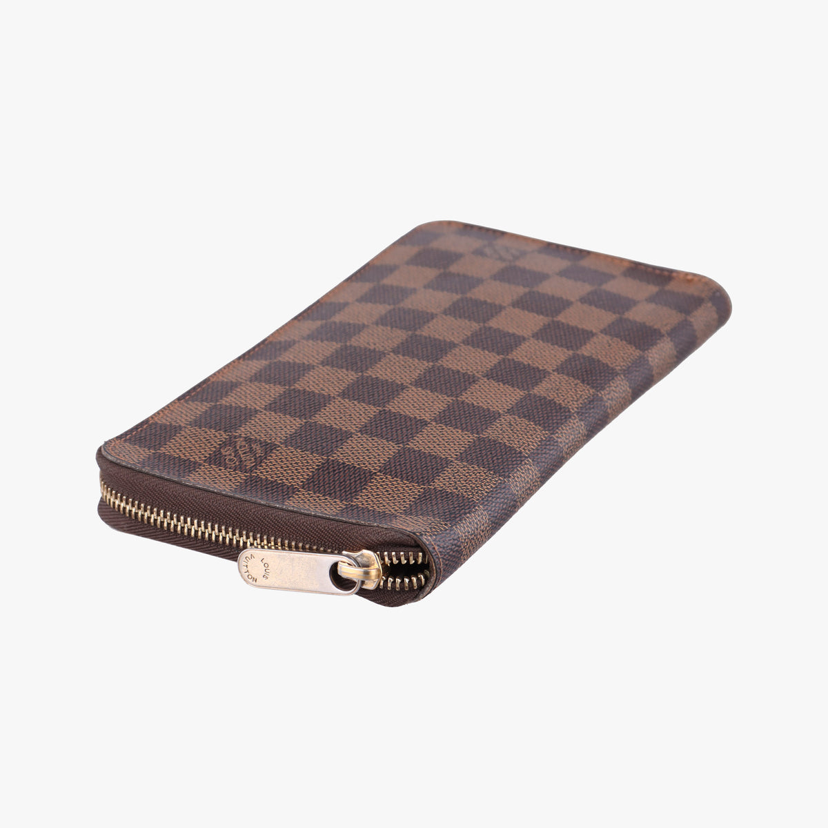 Pre-owned Louis Vuitton Zippy EBENE Damier Canvas N41661 long-wallet | stylenewstar
