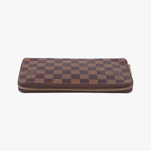 Pre-owned Louis Vuitton Zippy EBENE Damier Canvas N41661 long-wallet | stylenewstar