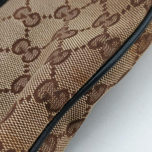 Secondhand Gucci Guccissima GG Twins Beige × Black canvas×leather 232957 handbag | stylenewstar