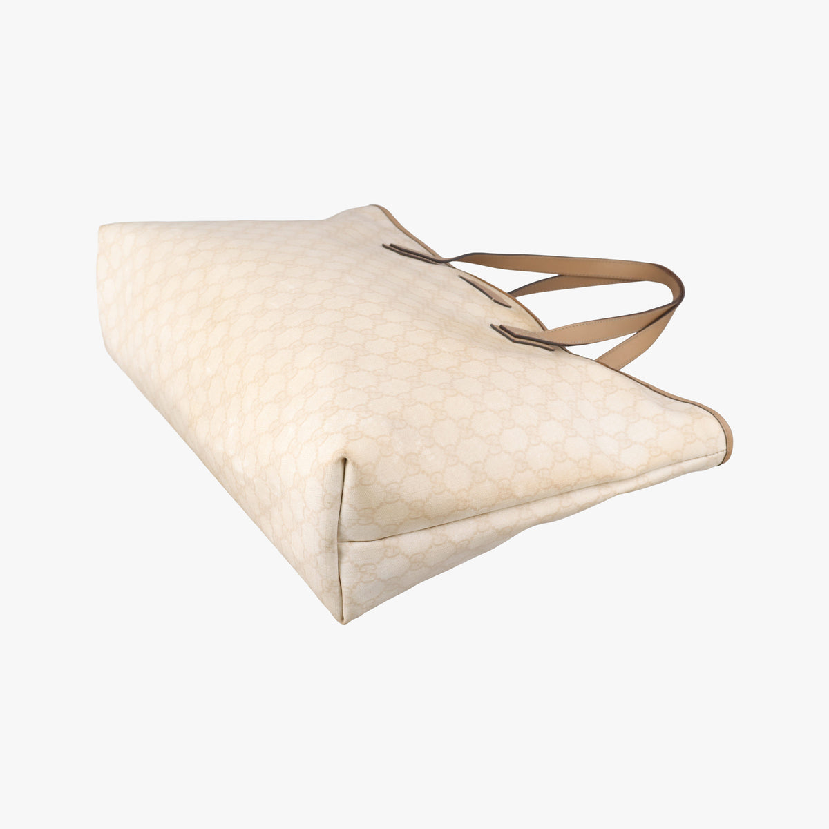Pre-owned Gucci Guccissima GG Imprime Beige PVC coated canvas 211120 handbag | stylenewstar