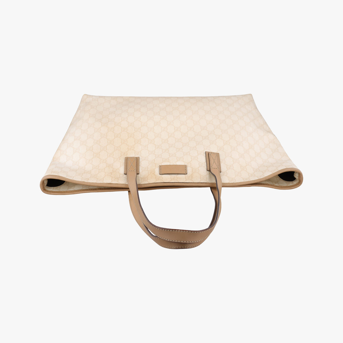 Pre-owned Gucci Guccissima GG Imprime Beige PVC coated canvas 211120 handbag | stylenewstar