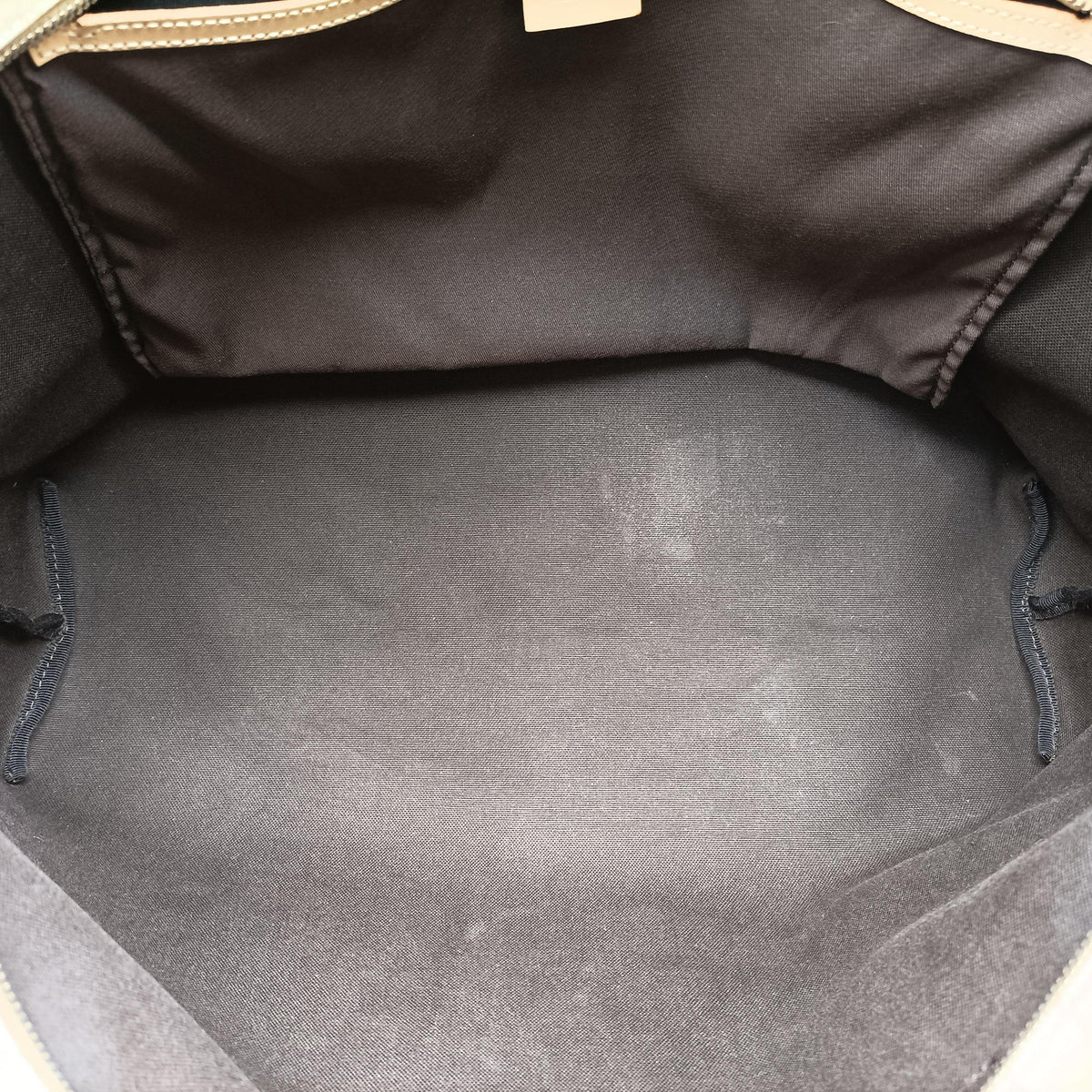 Pre-owned Gucci Guccissima GG Imprime Beige PVC coated canvas 211120 handbag | stylenewstar