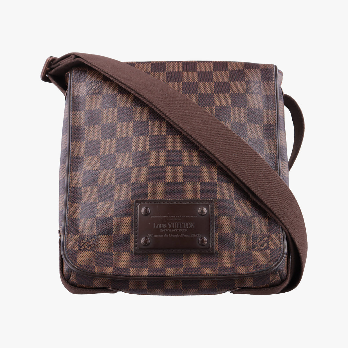 Secondhand Louis Vuitton BROOKLYN PM EBENE Damier Canvas N51210 shoulderbag | stylenewstar