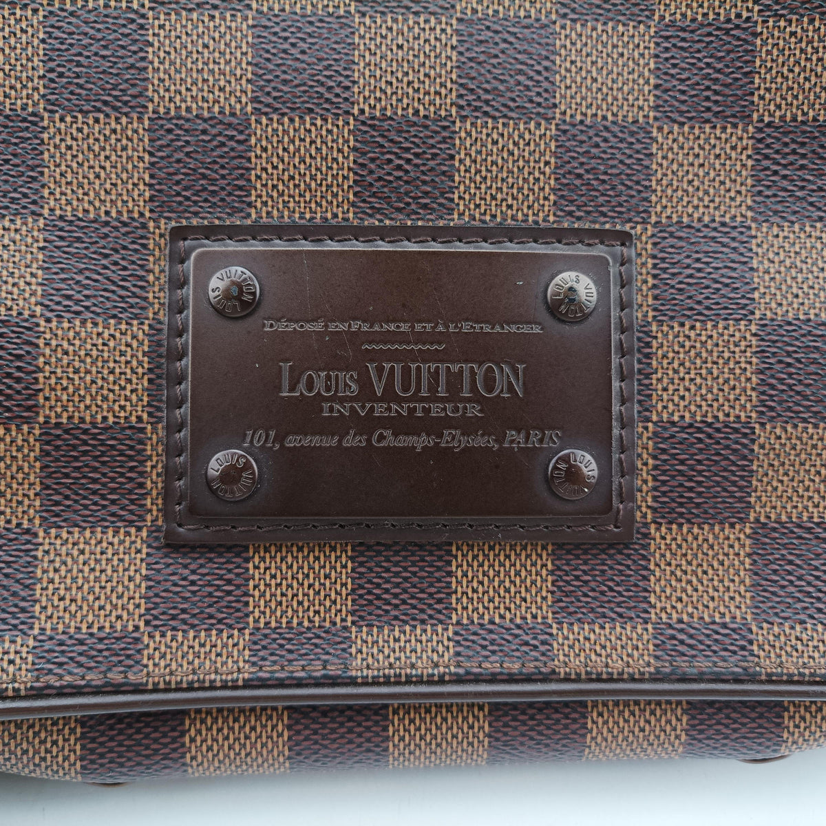 Secondhand Louis Vuitton BROOKLYN PM EBENE Damier Canvas N51210 shoulderbag | stylenewstar