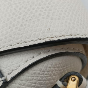 Pre-owned Christian Dior Saddle White Leather  handbag | stylenewstar