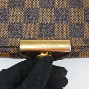 Pre-owned Louis Vuitton Bastille Messenger EBENE Damier Canvas N45258 crossbodybag | stylenewstar