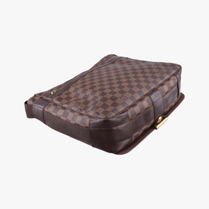 Pre-owned Louis Vuitton Bastille Messenger EBENE Damier Canvas N45258 crossbodybag | stylenewstar