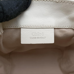 Pre-owned Chloe FAYE mini White leather  shoulderbag | stylenewstar