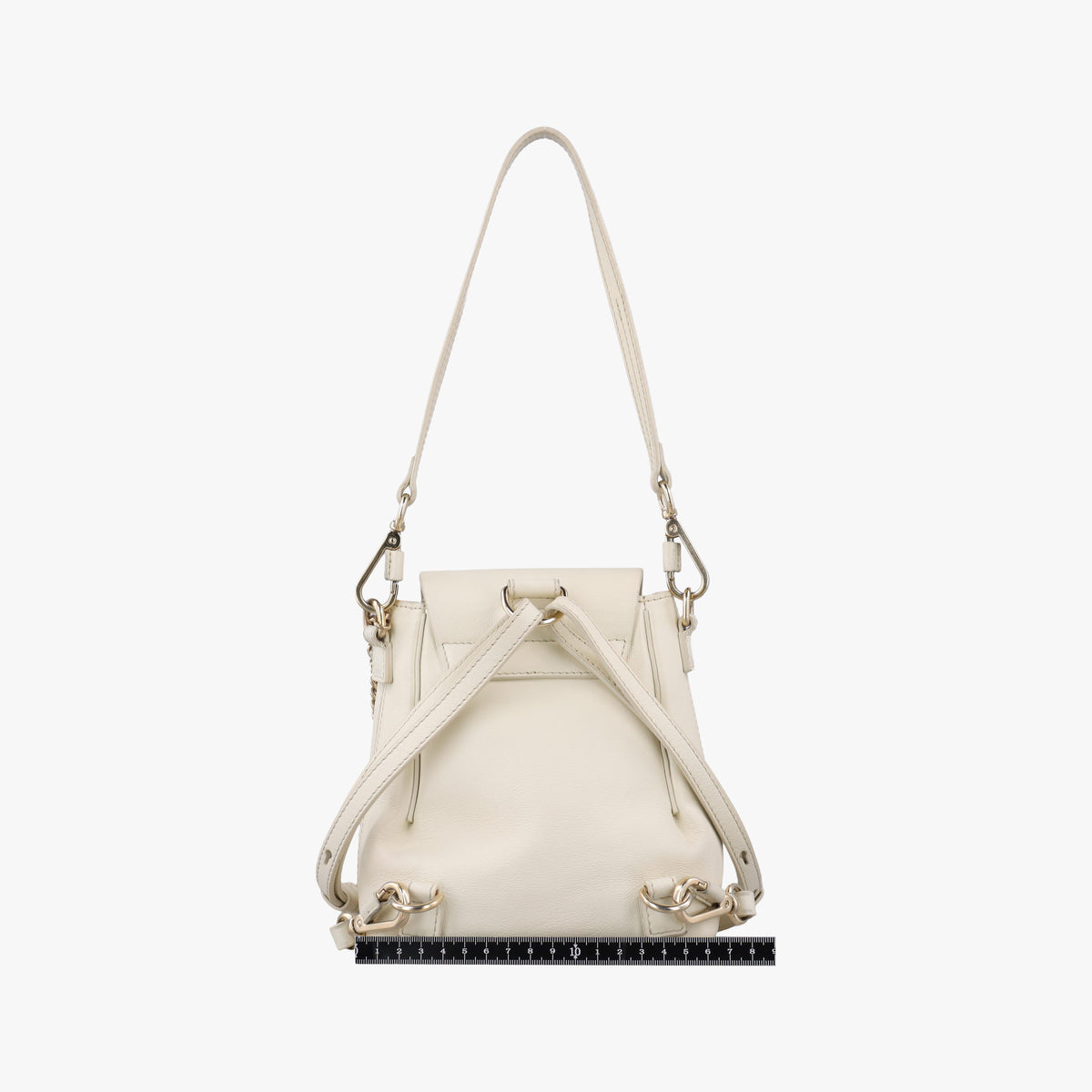 Pre-owned Chloe FAYE mini White leather  shoulderbag | stylenewstar