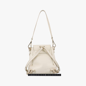 Pre-owned Chloe FAYE mini White leather  shoulderbag | stylenewstar