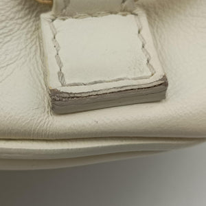 Pre-owned Chloe FAYE mini White leather  shoulderbag | stylenewstar