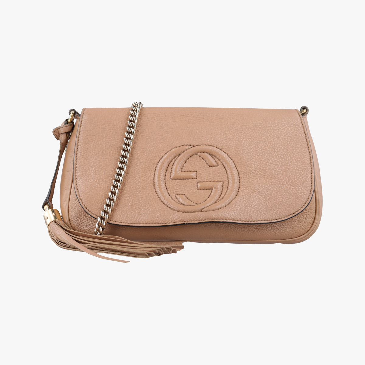 Pre-owned Gucci SOHO Beige Leather 336752 shoulderbag | stylenewstar