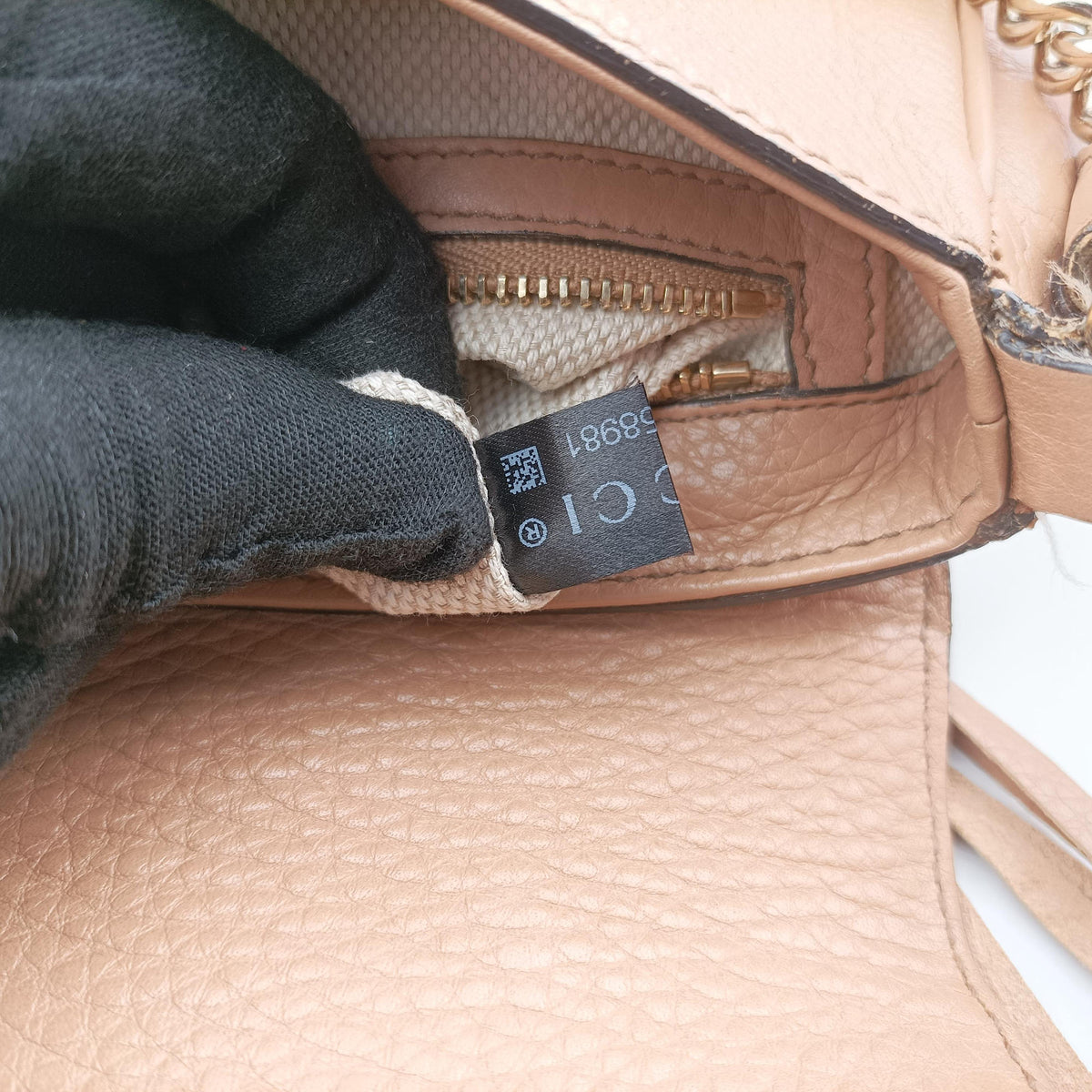 Pre-owned Gucci SOHO Beige Leather 336752 shoulderbag | stylenewstar