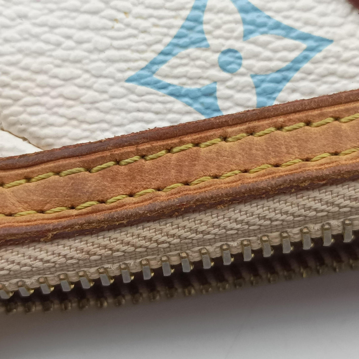 Vintage Louis Vuitton Pochette Mira MM Pouch white Monogram Multicolor M60096 shoulderbag | stylenewstar