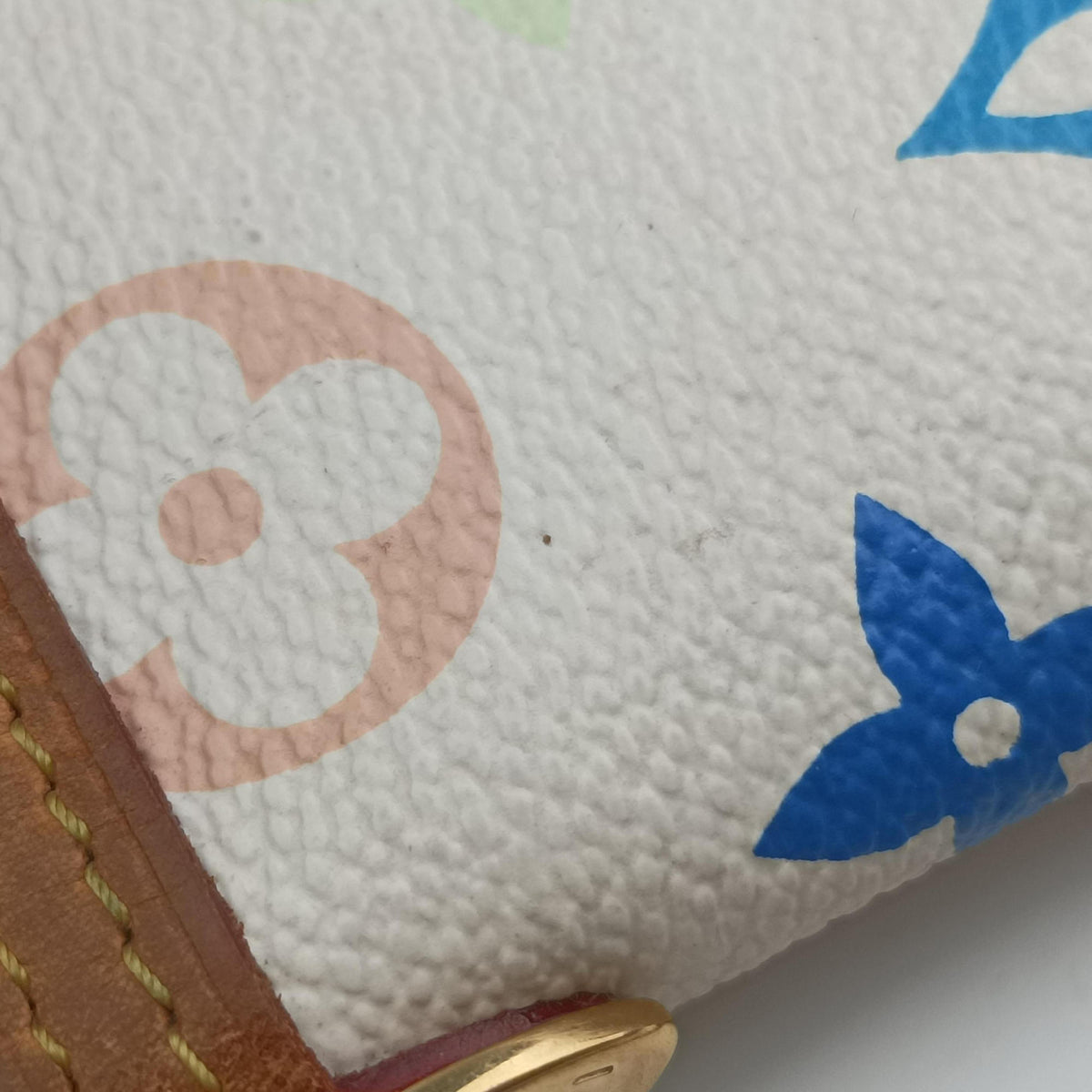 Vintage Louis Vuitton Pochette Mira MM Pouch white Monogram Multicolor M60096 shoulderbag | stylenewstar