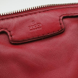 Pre-owned Gucci Sherry Line Red Leather 247205 shoulderbag | stylenewstar