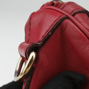 Pre-owned Gucci Sherry Line Red Leather 247205 shoulderbag | stylenewstar