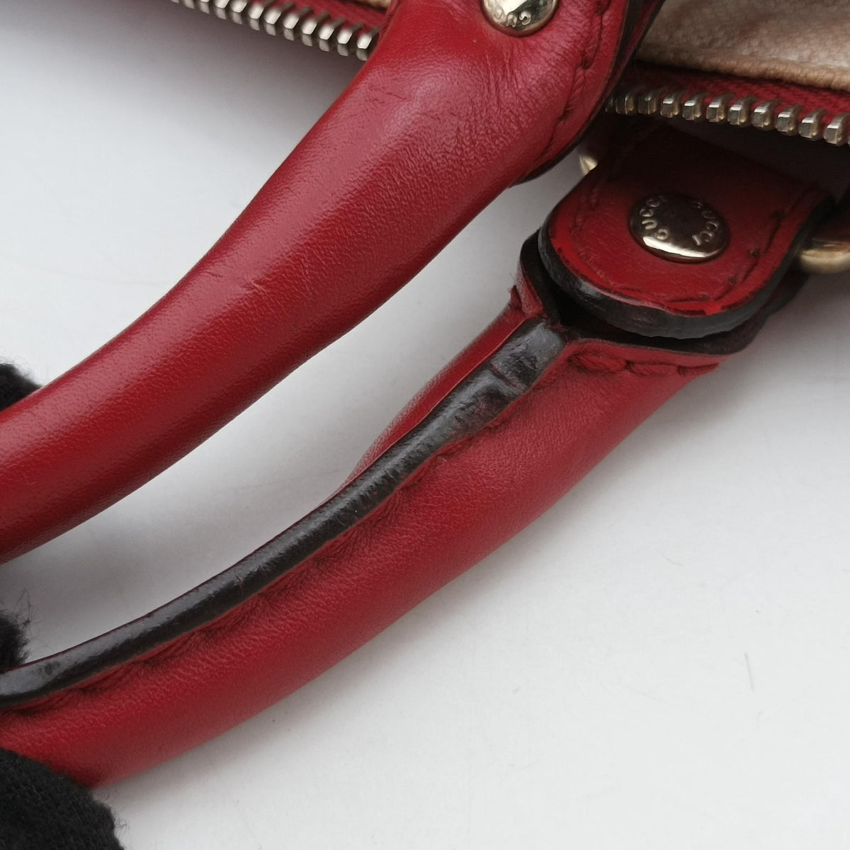 Pre-owned Gucci Sherry Line Red Leather 247205 shoulderbag | stylenewstar