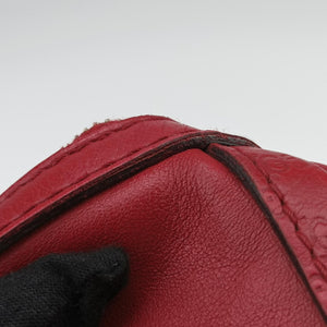 Pre-owned Gucci Sherry Line Red Leather 247205 shoulderbag | stylenewstar