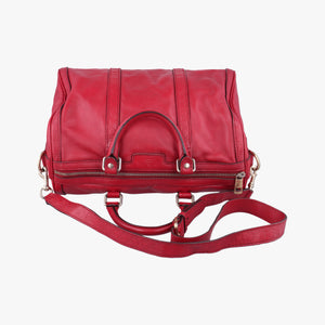 Pre-owned Gucci Sherry Line Red Leather 247205 shoulderbag | stylenewstar