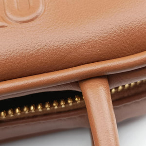 Pre-owned Miu Miu Beau Micro Brown Leather  handbag | stylenewstar