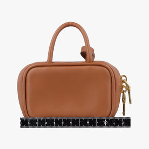 Pre-owned Miu Miu Beau Micro Brown Leather  handbag | stylenewstar