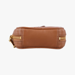 Pre-owned Miu Miu Beau Micro Brown Leather  handbag | stylenewstar