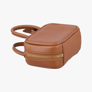 Pre-owned Miu Miu Beau Micro Brown Leather  handbag | stylenewstar