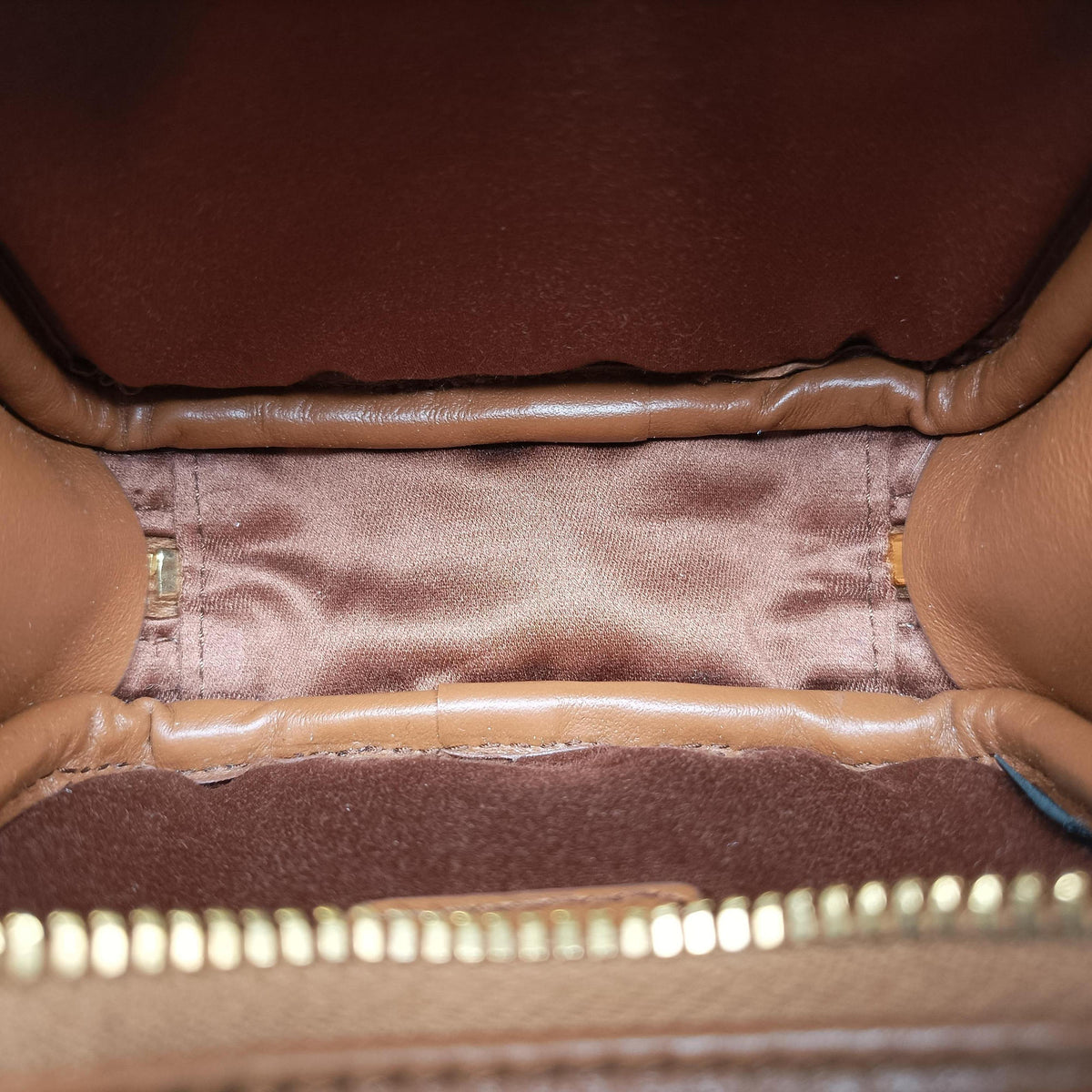 Pre-owned Miu Miu Beau Micro Brown Leather  handbag | stylenewstar