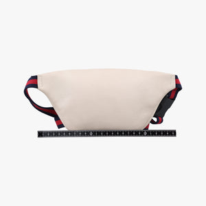 Pre-owned Gucci Print White Leather 527792 bum bag/waist bag | stylenewstar
