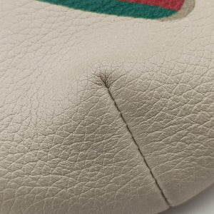 Pre-owned Gucci Print White Leather 527792 bum bag/waist bag | stylenewstar