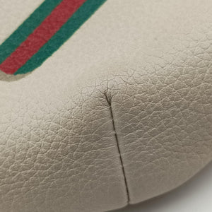 Pre-owned Gucci Print White Leather 527792 bum bag/waist bag | stylenewstar
