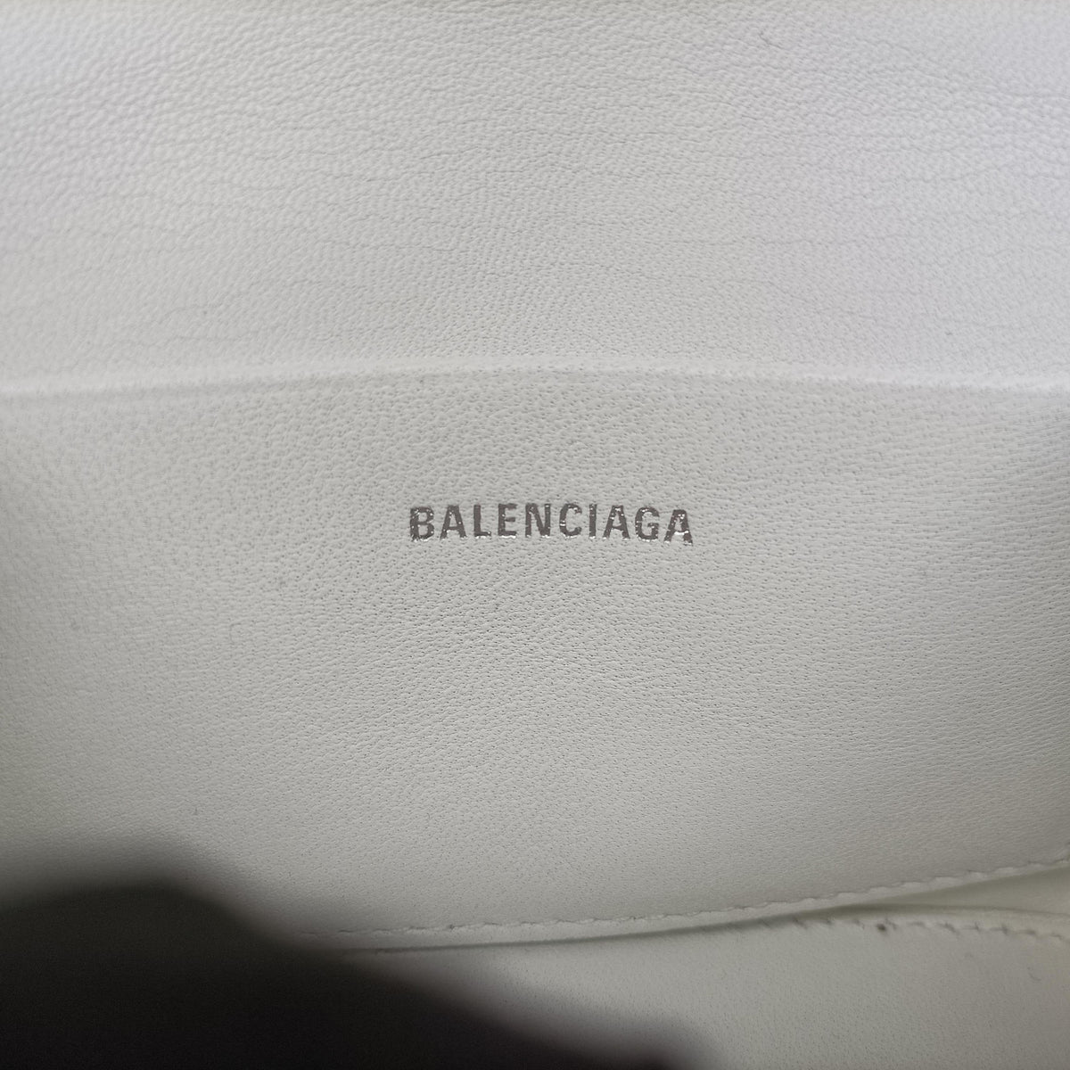 Pre-owned Balenciaga Hourglass White×Red Leather  shoulderbag | stylenewstar